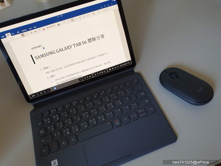 Samsung Galaxy Tab S6 收到鍵盤後二少爺使用心得 第1頁 Samsung討論區 Eprice 行動版